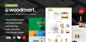 WoodMart theme, WooCommerce WordPress theme, eCommerce WP theme, responsive WordPress shop theme, Elementor WooCommerce theme, RTL WordPress theme