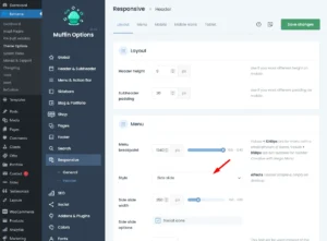 BeTheme 28.1.12 - Responsive Multi-Purpose WordPress Theme 2 BeTheme header builder settings with sticky menu options