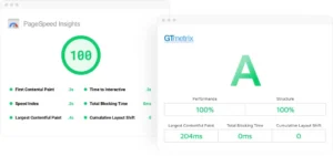 Divi 4.27 – The Ultimate Visual WordPress Theme & Page Builder 4 Divi theme - High performance score on Google PageSpeed Insights for a Divi website