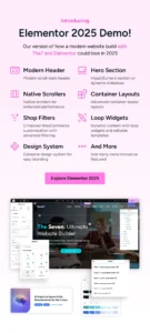 The7 12.10 - Website and eCommerce Builder for WordPress 3 Editing a homepage layout using The7 and Elementor visual builder