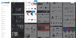 Porto WordPress Theme 7.7.1 - Best Ultimate Multipurpose & WooCommerce Solution 5 Porto WordPress Theme Studio showing a collection of pre-designed blocks and sections