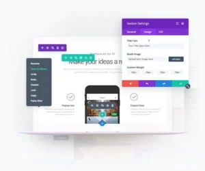 Divi 4.27 – The Ultimate Visual WordPress Theme & Page Builder 1 divi theme - User editing a landing page in real-time using the Divi visual builder interface