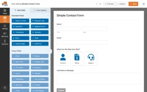 WPForms Pro dashboard view showing form entry management and leads