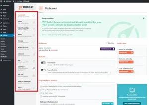WP Rocket Pro 3.20.1: Best WordPress Performance Plugin 1 WP Rocket file optimization settings tab with CSS and JS minification options