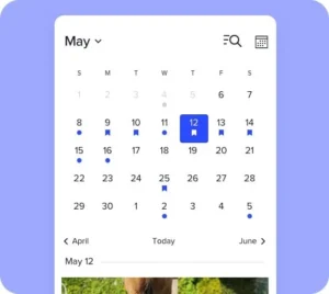 Clean and responsive front-end List View of events using The Events Calendar Pro on a mobile device