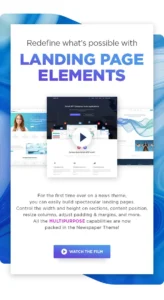 Newspaper WordPress Theme 13.0 - The #1 Selling News, Blog & Magazine Template 4 Landing Page Elements