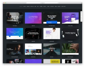 Modern agency website hero section built with the Uncode WordPress Theme demo layou